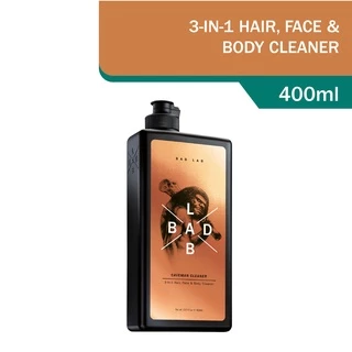 Bad Lab เคฟแมนคลีนเนอร์ สบู่เหลวทรีอินวันสำหรับเส้นผมใบหน้าและร่างกาย 400ml BL80030S