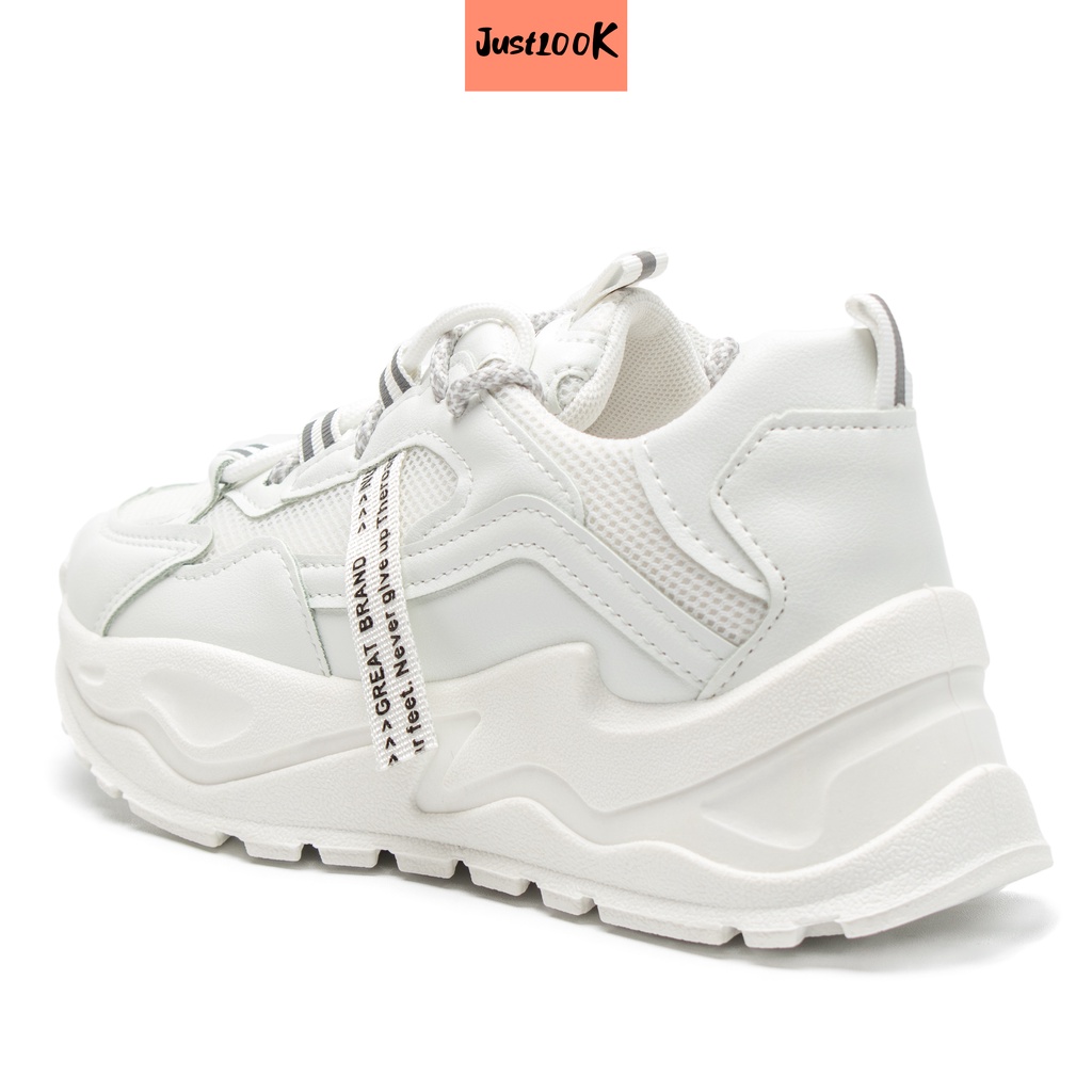 ต้องมี justlook sohyun รองเท้าผ้าใบผู้หญิง รองเท้าผ้าใบแฟชั่นเกาหลี รองเท้า