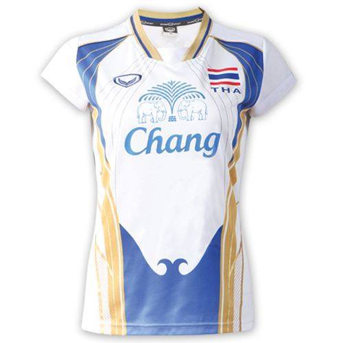 GrandSport เสื้อกีฬาวอลเลย์บอลทีมชาติไทย 2014 (หญิง) THAILAND Volleyball JERSEY 014121 สีขาว ของแท้ ใหม่ป้ายห้อยในซอง