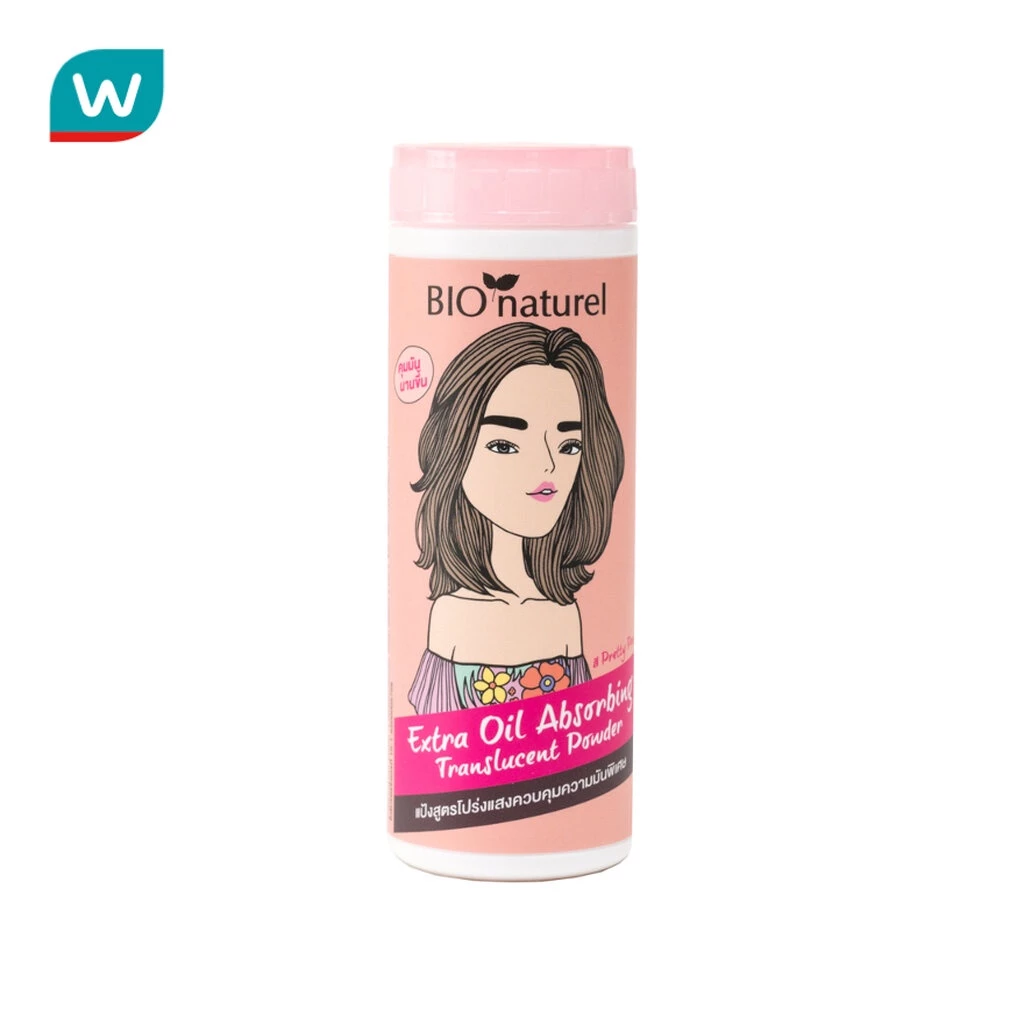 Bio นาตูแรล เอ็กซ์ตร้า ออย-แอปซอร์บบิ่ง ทรานสลูเซนท์ พาวเดอร์ 25g ชมพู
