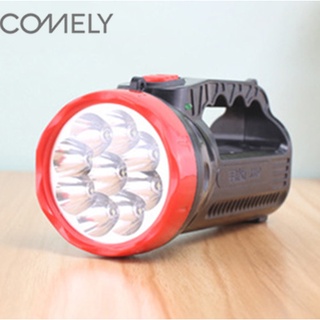 COMELY ไฟฉาย LED แบบชาร์จไฟได้ ไฟฉายแบบเสียบปลั๊ก ไฟฉายขนาดใหญ่ ไฟฉายปีนเขา ไฟฉายแบบยาว 12 ดาว ที่ชาร์จในครัวเรือน 1000 mAh ไฟฉายปีนเขา ไฟฉายมือถือ ไฟฉายพลังสูง ไฟฉายขนาดใหญ่ 2 โหมด