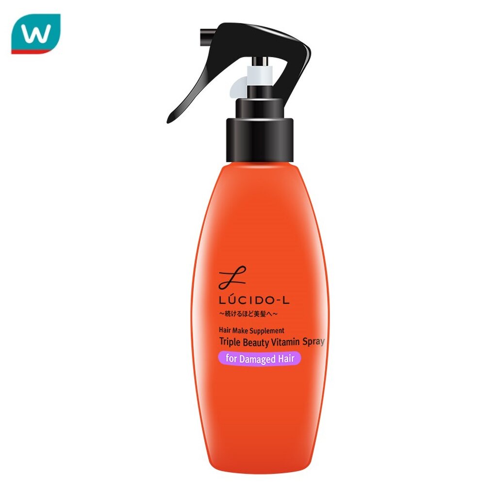 Lucido-L ลูซิโด-แอล แฮร์เมค ซับพลิเม้นท์ ทริพเพิล บิวตี้ วิตามิน สเปรย์ ฟอร์ แดเมจแฮร์ 200 มล.