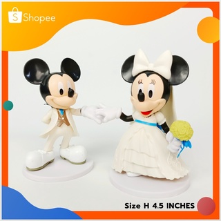 ตุ๊กตาคู่รัก Mickey and Minnie Mouse โมเดลการ์ตูน มิกกี้เมาส์ MICKEY MOUSE มิกกี้เมาส์เซทคู่รัก