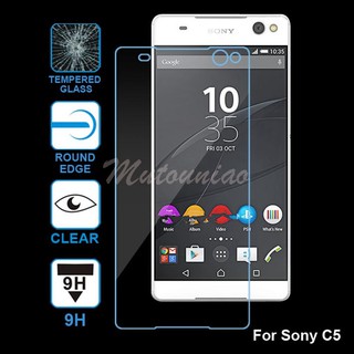 กระจกนิรภัยกันรอยหน้าจอสําหรับ Sony Xperia C 5 / C5 Ultra 9hฟิล์ม