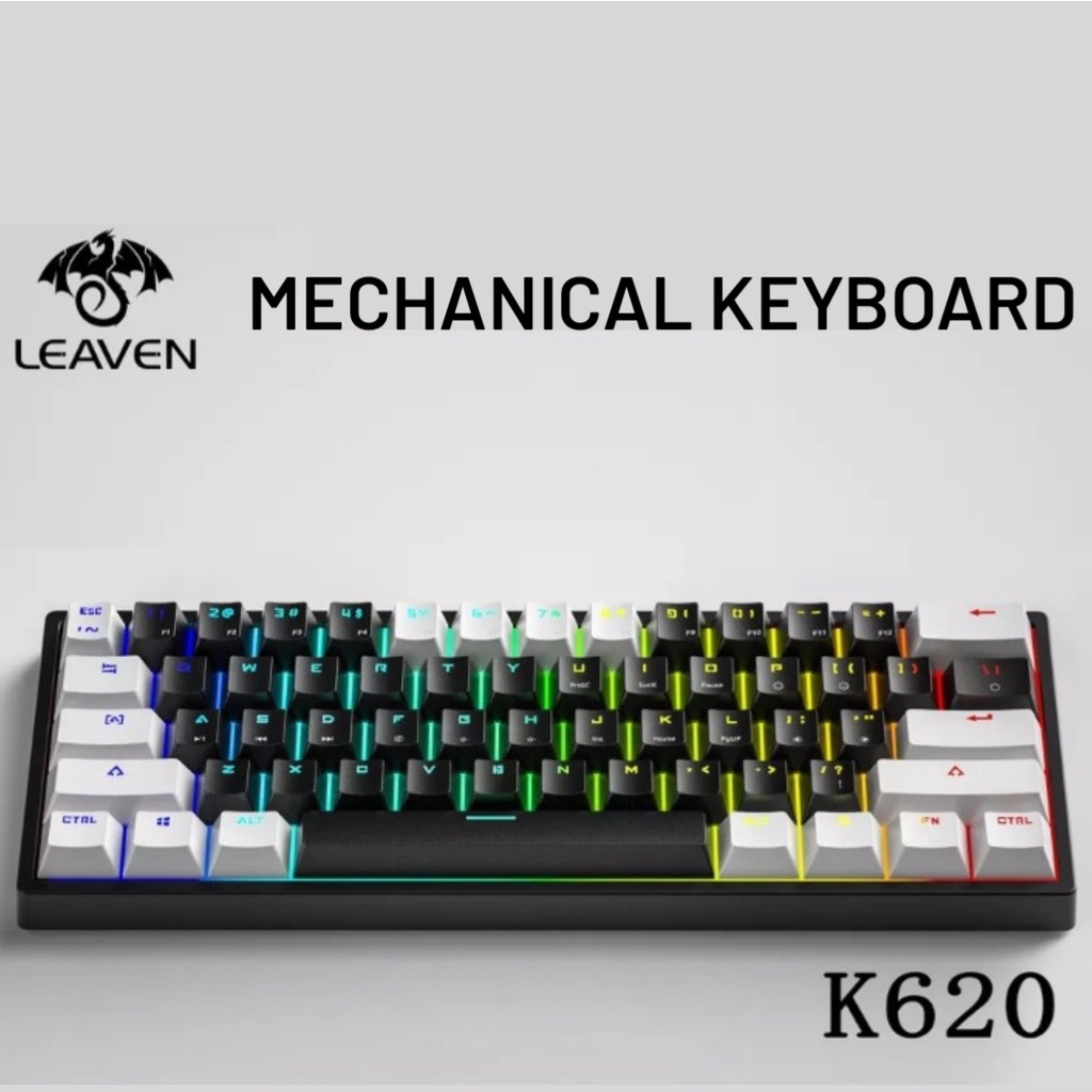 K620 Laven Mechanical Gaming Keyboard RGB Type-C - Blue Switch Red Switch