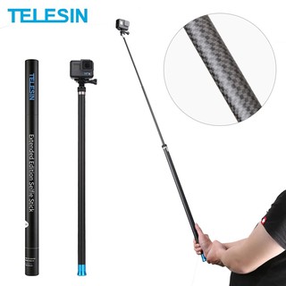 Telesin ไม้เซลฟี่คาร์บอนไฟเบอร์ 270 ซม. สําหรับ GoPro 11 10 9 8 7 6 5 MAX Insta360 ONE RS X2 X3