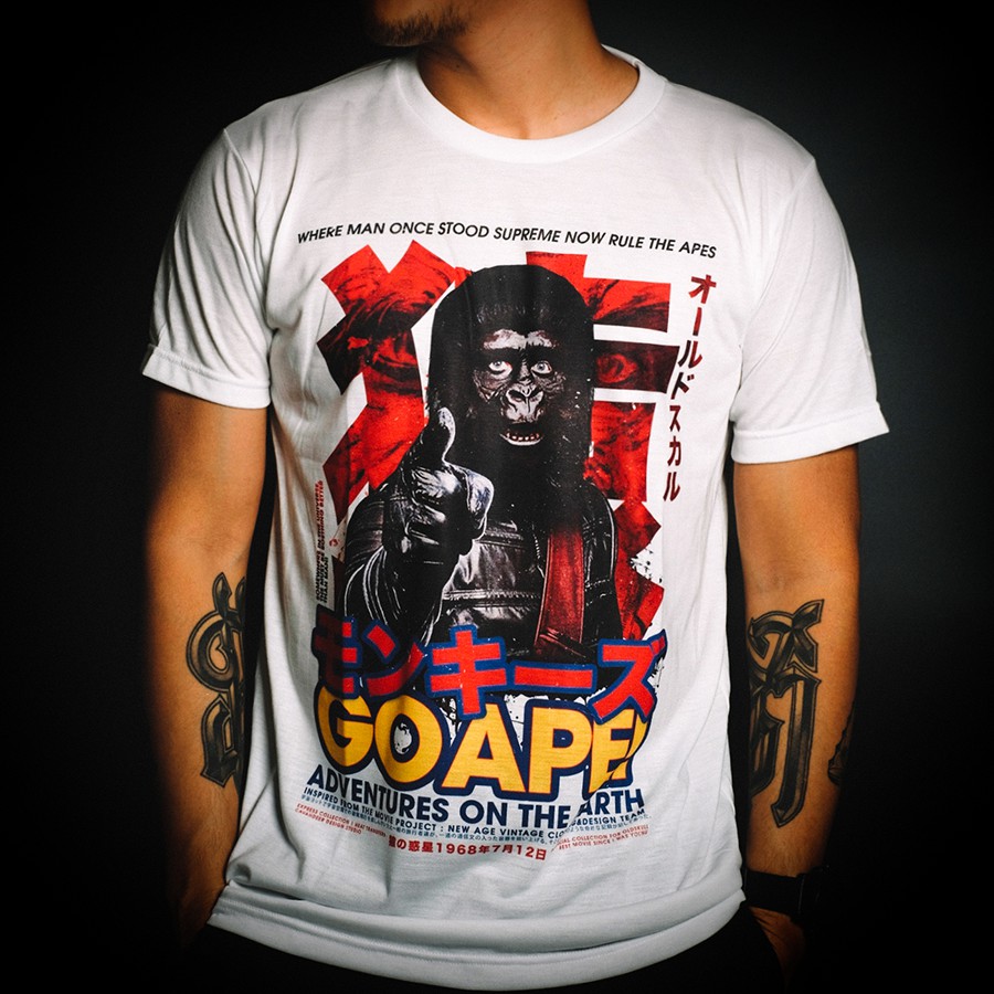 เสื้อยืด คอกลม Oldskull Express HD No.82 GOAPE!