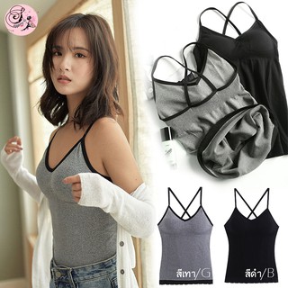 [shippingbra] T/S8823 สายเดี่ยวสายไขว้ สายเดี่ยวแฟชั่น