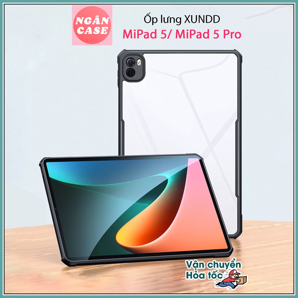 XUNDD เคส Xiaomi MiPad 5 / MiPad 5 Pro (11 นิ้ว) ด้านหลังใส ขอบ TPU กันกระแทก