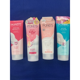 โฟมล้างหน้าพอนด์ Pond’s ขนาด 100 กรัม (รุ่น Serum whip/Milk foam/White beauty/Acne Clear)(ราคาพิเศษสุดคุ้ม!)มีจำนวนจำกัด