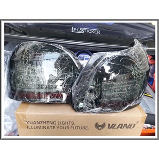 ไฟท้าย LED VLAN New Vios 2007-2012, ไฟท้ายสโมคดำ , ไฟท้ายแอลอีดี วีออส,VLAN Smoke Vios 07-13