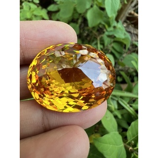 Cz yellow Diamond 152 carats 25x30mm