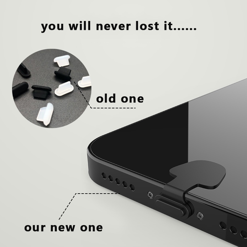 ใหม่ จุกเสียบโทรศัพท์มือถือ กันฝุ่น สําหรับพอร์ตชาร์จ  Type-C