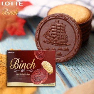 ขนมเกาหลี Lotte Binch Chocolate Cookies 102g