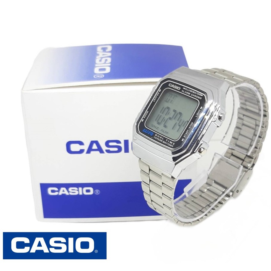CASlO นาฬิกาข้อมือ นาฬิกาคาสิโอ้ สายเหล็ก สีทอง/เงิน นาฬิกาcasio นาฬิกาผู้ชาย กันน้ำ casioสีทอง นาฬิกาสายเหล็กชาย RC606