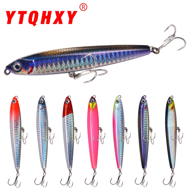 เหยื่อยิงยาว Luya Lure Sinking Pencil Blood Tank Hook Bait