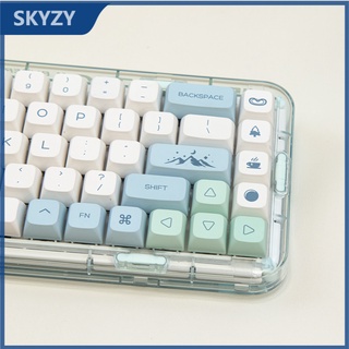 Snow Mountain Keycap โปรไฟล์ XDA ภูเขาน้ำแข็ง 134 คีย์ PBT DYE SUB แป้นพิมพ์แบบเครื่องกล Keycaps