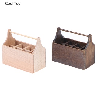 &lt; Cooltoy &gt; กล่องเครื่องมือเฟอร์นิเจอร์จิ๋ว แปดช่อง สําหรับตกแต่งบ้านตุ๊กตา 1/12 DIY