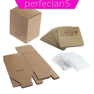 [perfeclan5] 50 Sets Disposable Hanging Ear Drip Coffee Tea Filter Bag Single Serve Bags