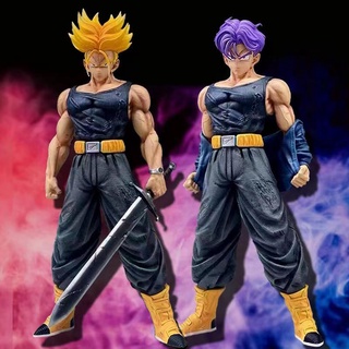 โมเดลฟิกเกอร์ PVC อนิเมะ Dragon Ball Z Trunks GK Super Saiyan LC Legend of Guild Wars ขนาด 29 ซม. ของเล่นสําหรับเด็ก