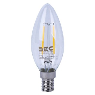 หลอด LED BEC CANDLE VINTAGE-C 2W WW E14 สีส้ม หลอดไฟภายในบ้านเอนกประสงค์