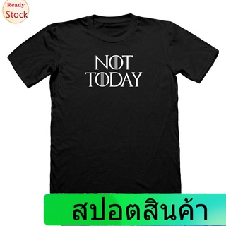 Illicit เสื้อยืดผู้ชายและผู้หญิง Simple And Elegant 100% Cotton Gildan Tops Not Today Arya Stark Game Of Thrones Laniste