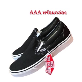 [พร้อมกล่อง]รองเท้าผ้าใบ slip on งานผ้า  Size 36-44 สินค้าใหม่💯%  A1255