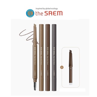 [THE SAEM] Eco Soul Edge Brow Pencil 0.3g+0.3g  (+ Refill 1 EA) ดินสอเขียนคิ้ว  สินค้าเกาหลีแท้ๆส่งตรงจากเกาหลี