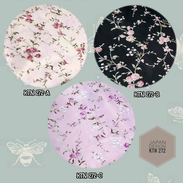 KATUN [KTN 272] ผ้าคอตตอน Japan Design - กว้าง 1.50 - ราคาต่อ 0.5 ม.