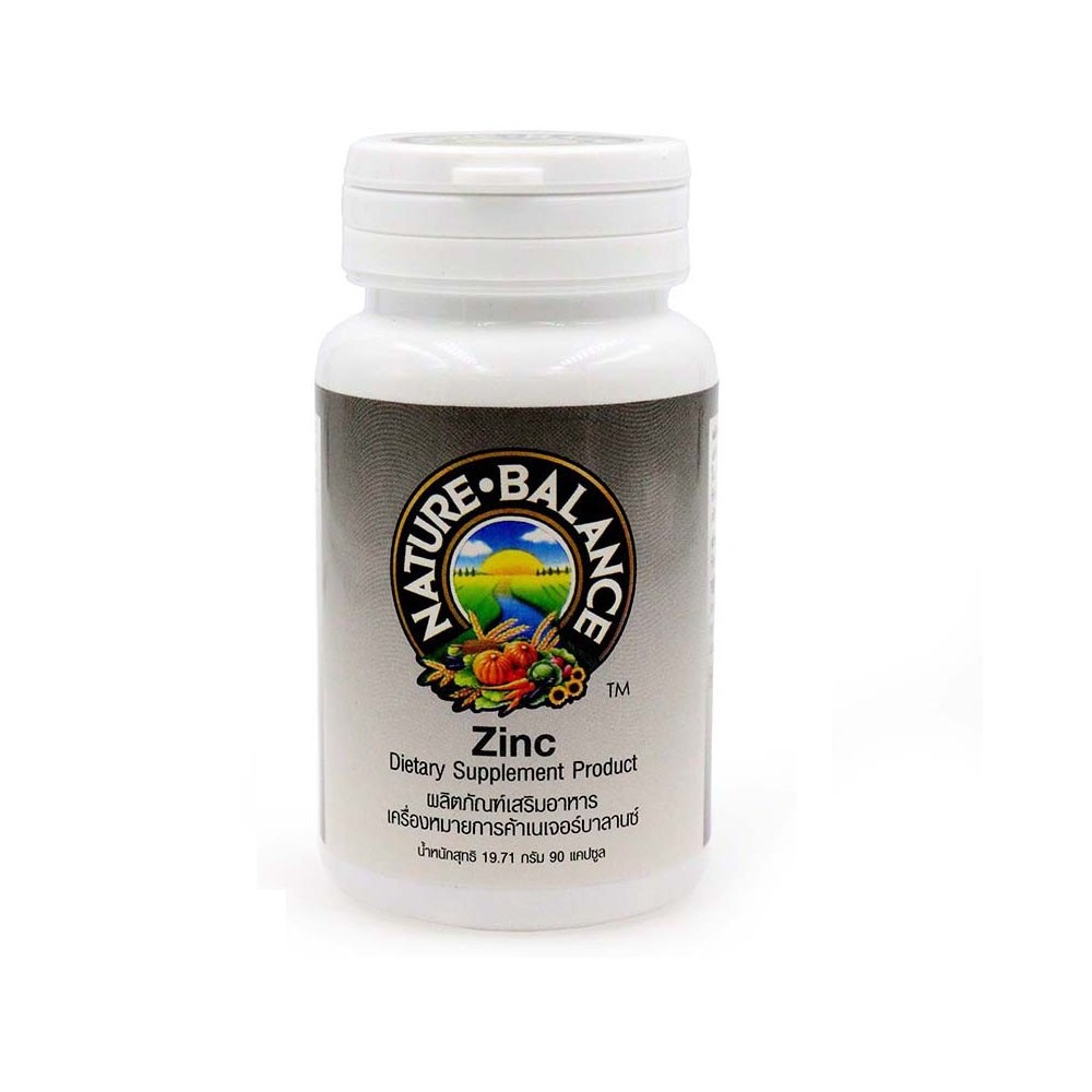 Nature Balance Zinc เนเจอร์ บาลานซ์ ซิงค์ ลด ผมร่วง  ขนาด 90 แคปซูล 05426