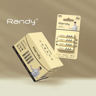 [ซื้อ2แผง แถม1แผง]Randy Battery Alkaline ถ่านอัลคาไลน์ AAA แบตเตอรี่ ความจุสูง ถ่าน วิทยุ ของเล่น ไฟฉาย นาฬิกา  รีโมท