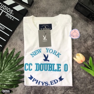 พร้อมส่ง✅เสื้อยืด CC Double O งานปัก ผ้าคอตตอน S M L XL No.C21