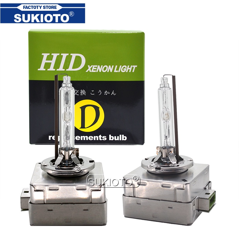 SUKIOTO 2PCS Whole Metal Base D3S Car HID Headlights 35W 55W 4300K 5000K 6000K 8000K HID Lights D1S 