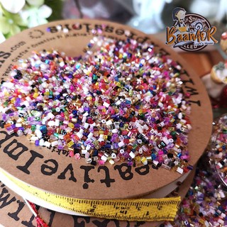 ลูกปัด ปล้อง สั้นๆ สีทอง มีรูร้อย เล็ก กลม 2 มิล ใช้สำหรับงานตกแต่ง beads for diy (สินค้าพร้อมส่ง)
