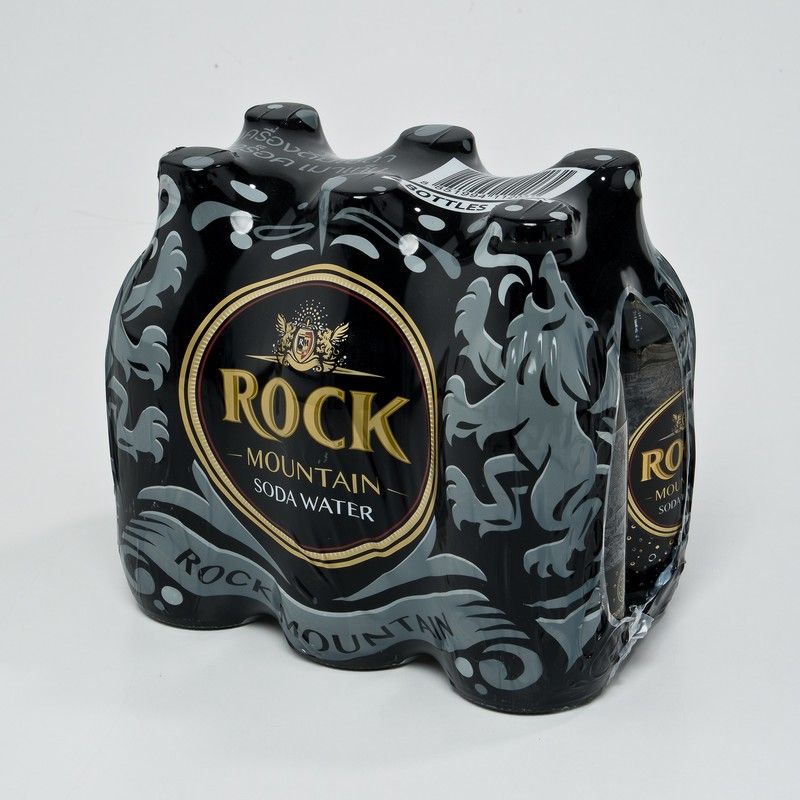 โปรโมชัน! ร็อคเมาเท็น โซดา 325 มล. แพ็ค 6 ขวด Rock Mountain Soda Water 325 ml x 6 Bottles