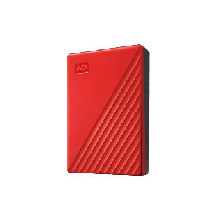 Western Digital HDD 4 TB External Harddisk ฮาร์ดดิสพกพา รุ่น My Passport 2019,4 TB,USB 3.0,RED