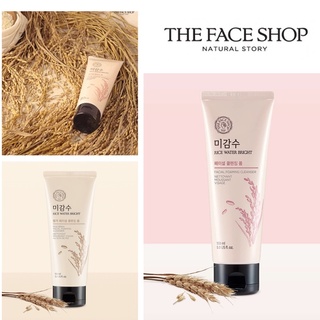 [THE Face SHOP] คลีนซิ่งโฟม ทําความสะอาดผิวหน้า สูตรน้ําข้าว