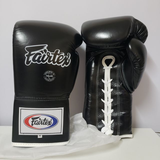 นวมมวยไทยเชือก : Fairtex Pro Fight Gloves:Lace up gloves : BGL6  ขนาด 16 oz