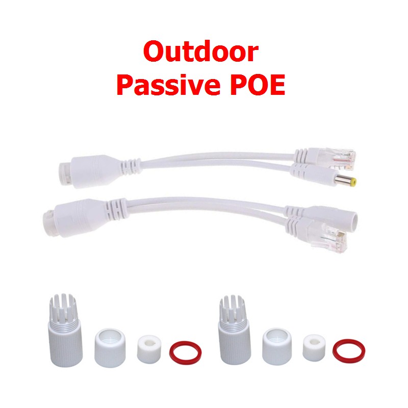 Passive POE Injector Splitter ฝากไฟไปกับสายแลน Power Over Ethernet กล้องวงจรปิด เราเตอร์ AP Step-Down 48V to 12V