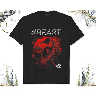 เสื้อยืด พิมพ์ลายกราฟฟิค Jurassic World BEAST Red T-Rex Bite เหมาะกับของขวัญ สําหรับผู้ใหญ่