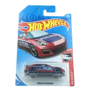 รถเหล็ก Hot Wheels Porsche Panamera POLIZEI สี แดง Diecast Hotwheels