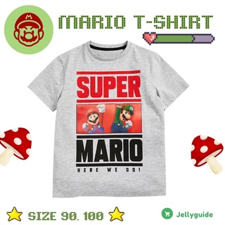 เสื้อยืดเด็ก มาริโอ้ Mario เนื้อผ้านุ่ม ระบายอากาศดี ผ้าคอตตอนแท้100%