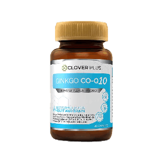 Clover Plus Ginkgo CoQ10 (30 แคปซูล) เหมาะกับหัวใจและสมอง ด้วยCo-Q10 และสารสกัดจากใบแปะก๊วย 1 กระปุก