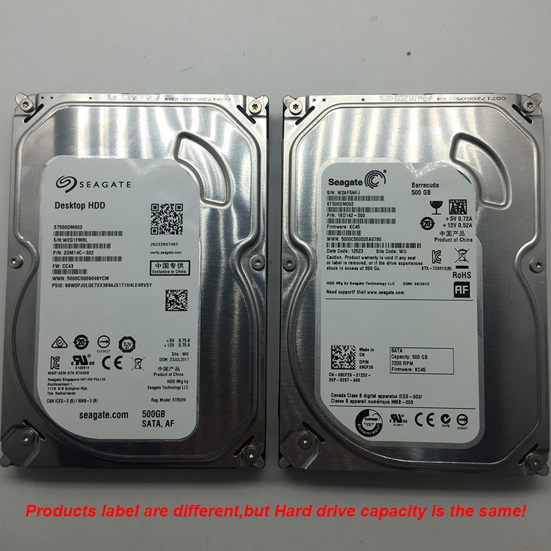 Original Seagate 500GB 3.5 Inch Internal Hard Drive Disk 7200 RPM SATA ...