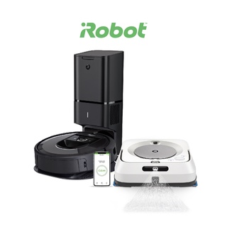 [ซื้อคู่คุ้มกว่า] iRobot Roomba i7+ หุ่นยนต์ดูดฝุ่น คู่ Braava jet m6 หุ่นยนต์ถูพื้น