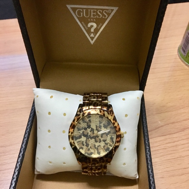 นาฬิกา GUESS แท้💯 รุ่น Animal Print Stainless Steel Ladies Watch U0001