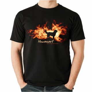 เสื้อยืดโอเวอร์ไซส์เสื้อยืดคอกลม พิมพ์ลายกราฟฟิค Hovawart Feuer Und Flamme By Siviwonder Hundemotiv สไตล์วินเทจ สําหรับผ