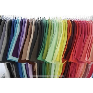 เสื้อยืดคอวีสีพื้น ใส่สบาย คุณภาพดี มีมากกว่า 30 สี ถ่ายจากสินค้าจริง