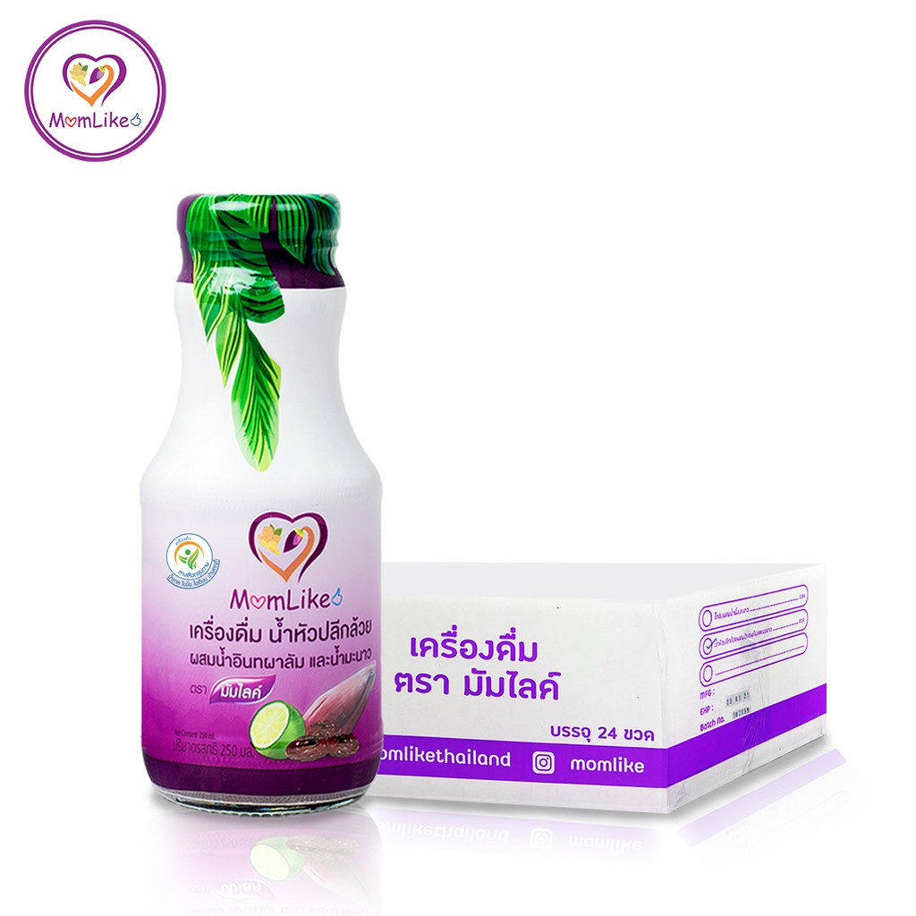 Momlike น้ำหัวปลีผสมอินทผาลัมมะนาว