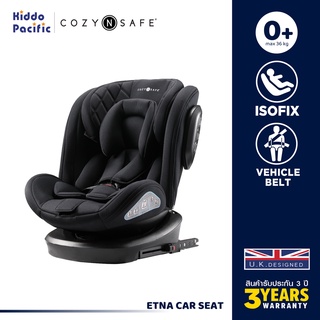 [ใช้ 2 โค้ดลดเพิ่ม] COZY N SAFE ETNA CAR SEAT - BLACK คาร์ซีท รุ่น Etna รุ่นหมุนได้ 360 องศา